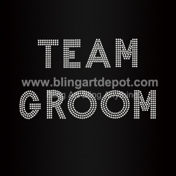 Team Groom Rhinestone Transfers Team Groom Rhinestone Transfers